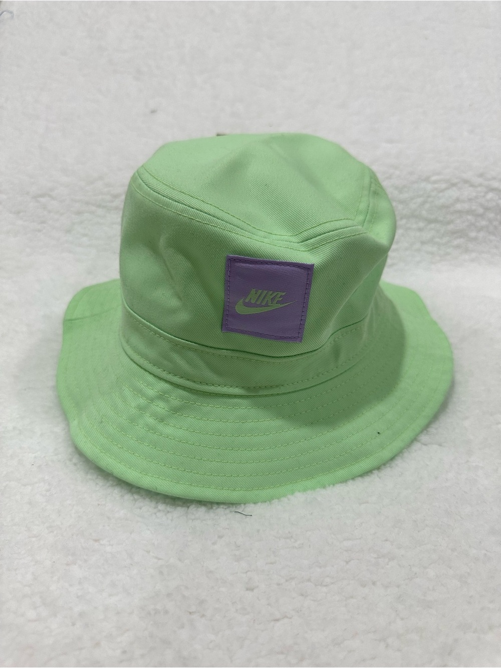 Kid’s Nike Mint Green Bucket Hat with Lavender Logo Patch